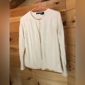 Architect white sweater size medium 100%cotton